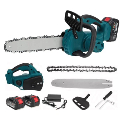 MOTOSEGA A BATTERIA CON LAMA DA 12" ELETTROSEGA CON DOPPIA BATTERIA DA 72V