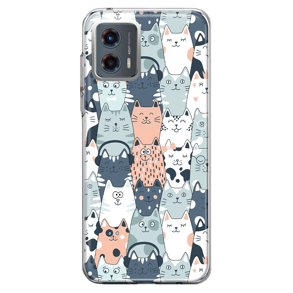 e*d様 モトレザ　moto 墨染め　ケース Mundaze Case for Motorola Moto G 5G 2024 Cute Funny Cat Friends | eBay