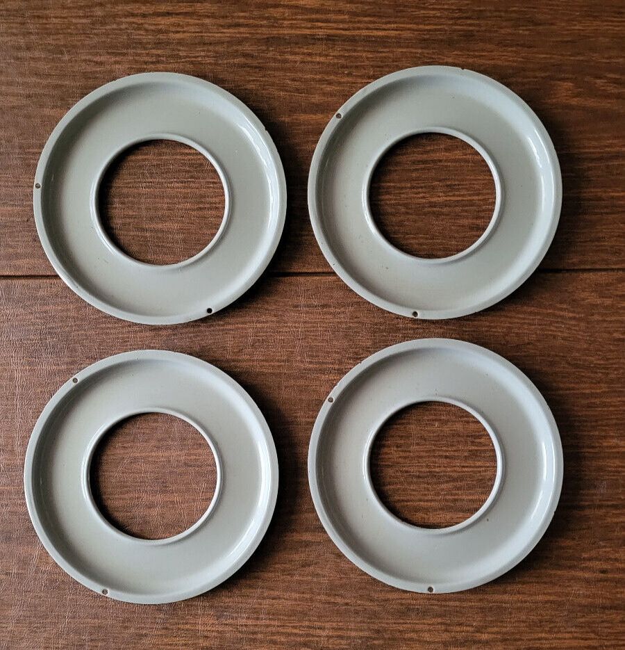 Set Of 4 Vintage Caloric Gas Range Stove Top Drip Bowl Pan CR4B eBay