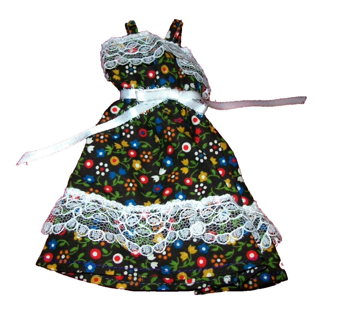 Handmade doll clothes Dress for Barbie and Barbie type doll floral sundress