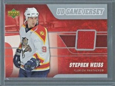 2006-07 Upper Deck Series 1 STEPHEN WEISS UD Game Jersey J-SW - Florida Panthers
