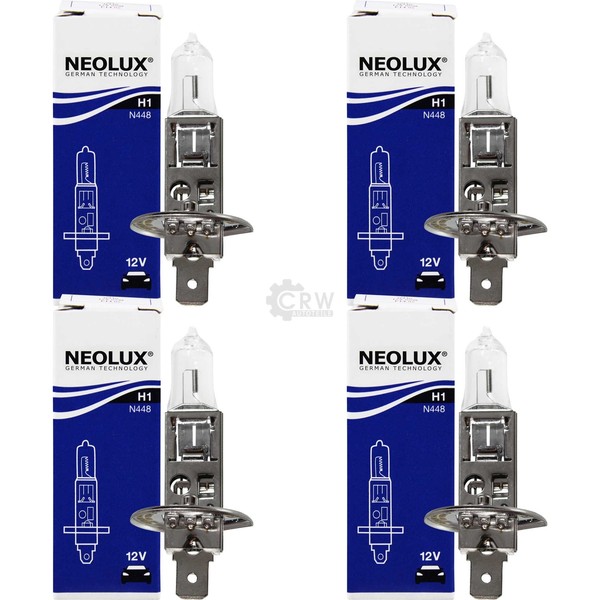 4X Neolux Halogen H1 55W 12V Sockel P14.5S-image