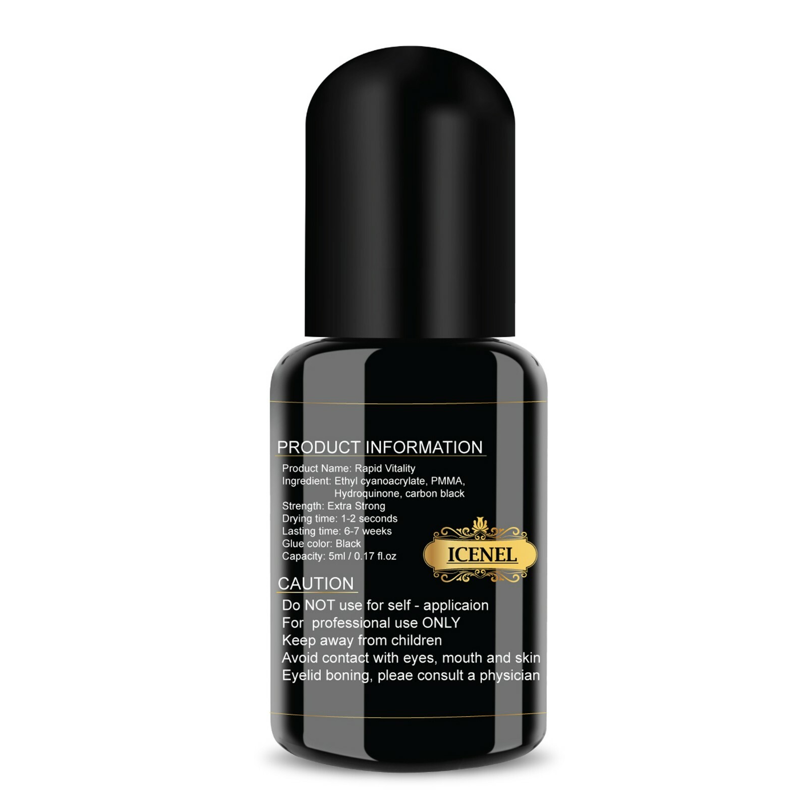 2020 ICENEL Eyelash Extension Glue Fast Adhesion/1 Sec Dry Time/