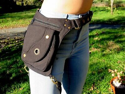 Hip Bag - Waist Bag - Festival Utility Belt - Circle Pouch