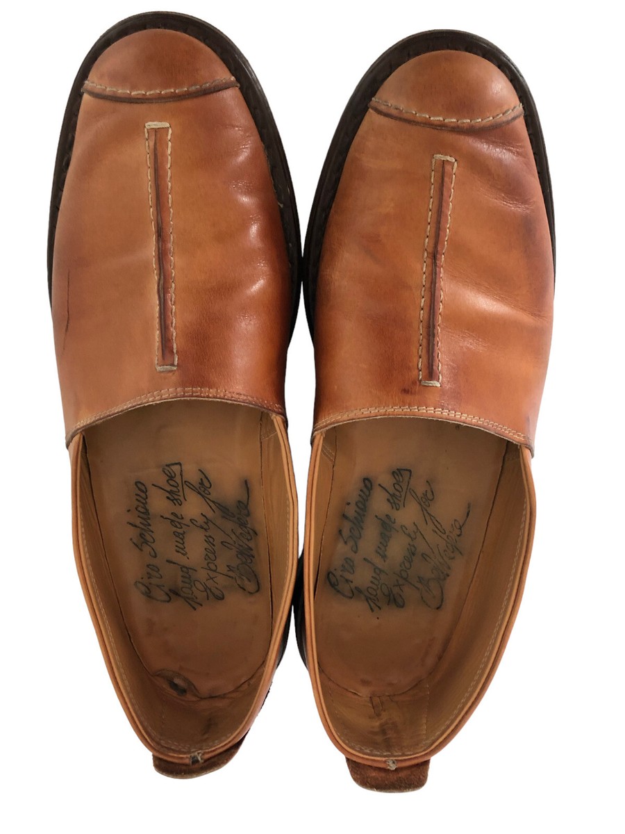 Ciro Schiano Belvedere Tan Camel Leather Handmade Italy  display picture 1