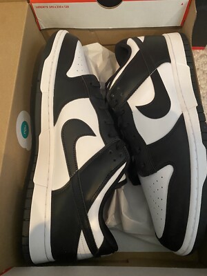 Brand New Nike Dunk Low Retro White Black Panda (2021) DD1391-100 Size 13