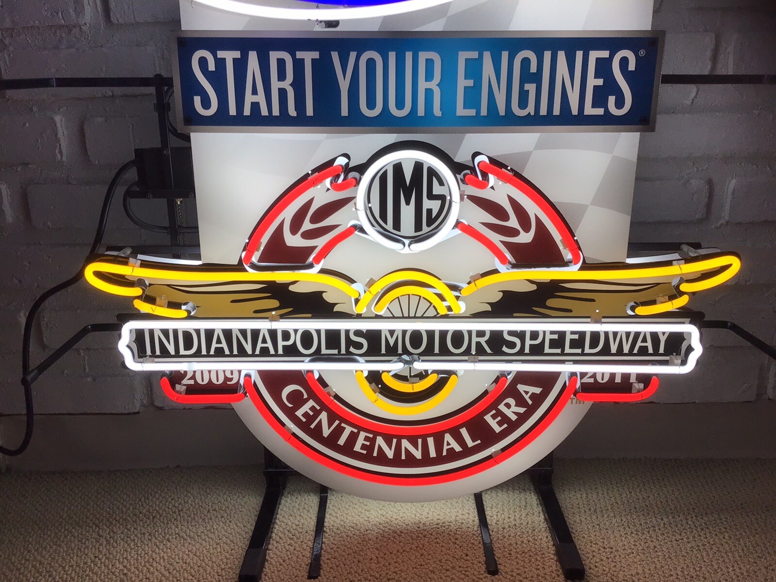 RARE LARGE Miller Lite Indy 500 Indianapolis Motor Speedway Neon Beer