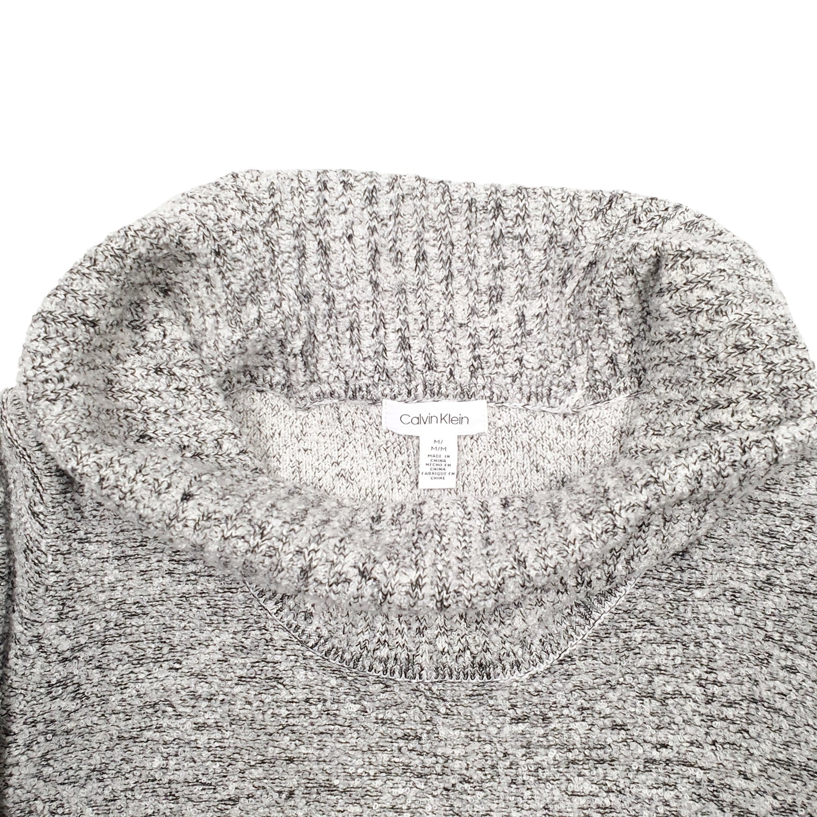 CALVIN KLEIN Turtleneck Knit Turtleneck Jumper Sweatshirt Womens M image 2