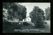 Iowa IA real photo postcard RPPC West Branch, Herbert Hoovers birthplace Vintage