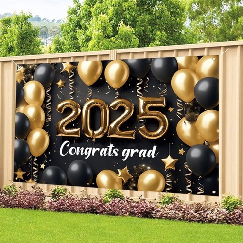 180x115cm Graduates Theme Background Happy Graduation Banner Adults Kids - Picture 4 of 7