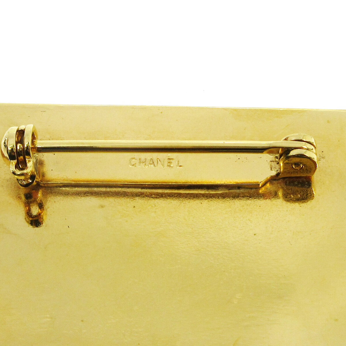 Chanel Plate Brooch Pin Gold 02756 | eBay
