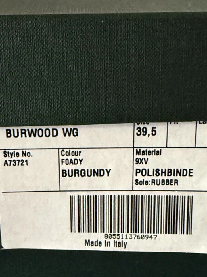 Zapatos de vestir Church’s para mujer talla 9,5 (39,5) Burwood wg Oxford de cuero borgoña Foto 2 de 4