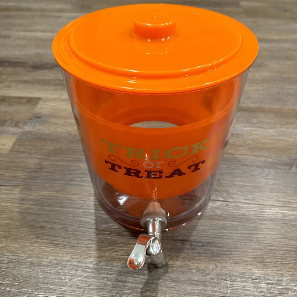 Halloween TRUCO GOLOSINA 1,5 GALONES FIESTA DISPENSADOR DE BEBIDAS BRUJA VAMPIRO HECHO EN EE. UU. Foto 3 de 4