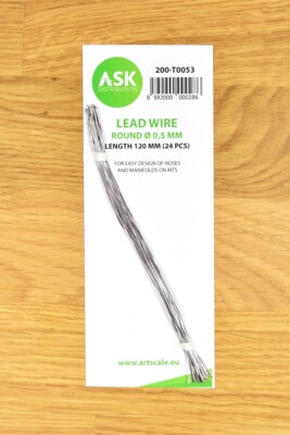 ART SCALE Zuleitungsdraht rund 0,5 mm x 120 mm (24 Stück)
