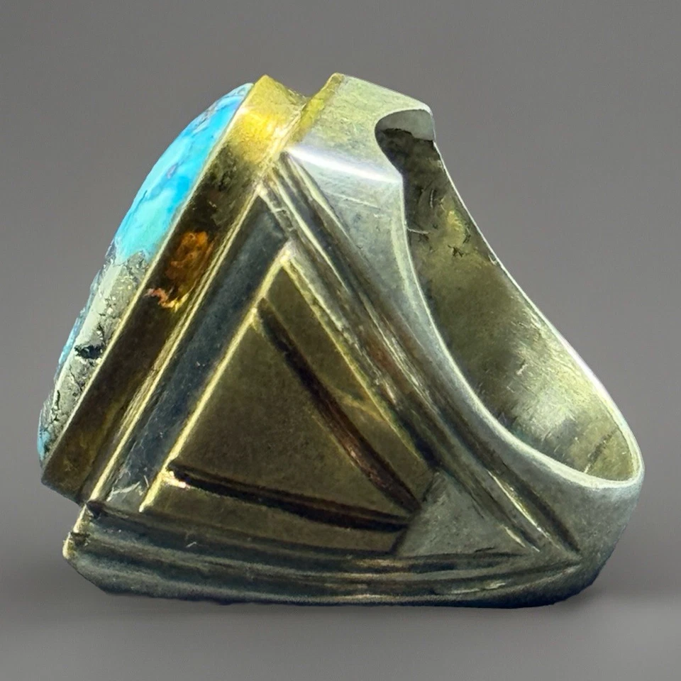 Impresionante anillo turquesa plata de ley 925 Foto 3 de 4