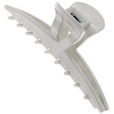 Paris CP3227 French Hair Clip for Women, Narrow, Strong Hold Grip Gray 4"