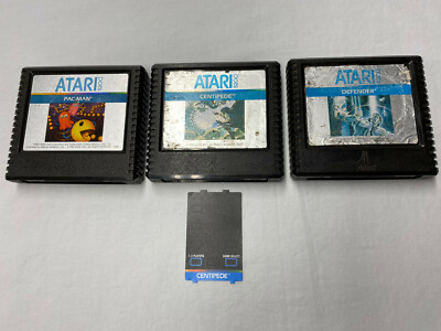 Atari 5200 Games: Pac-Man, Centipede, Defender -Tested & Clean Lot of 3