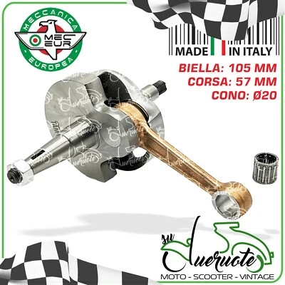 ALBERO MOTORE TAMENI ANTICIPATO CORSA 57 PER VESPA PX 125 150 GTR SPRINT TS COSA