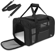 Cat Carrier Soft Sided Carrier for Small Medium Cats Puppies Dogs Up to 15 Lbs
