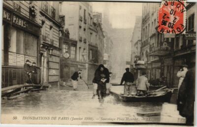 CPA PARIS 5e - Sauvetage Place Maubert - LL.50 (63144)
