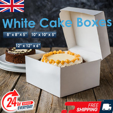 White Cake Boxes for Wedding Birthday Cakes VARIOUS SIZES