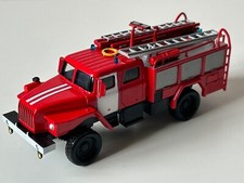 2004 Ural 43206 Russian Fire Brigade Truck Toy Model Diecast Amercom 1:64