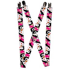 Men's Suspender-Penguins, Multicolor, One Size