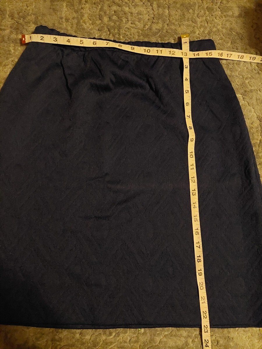 Vintage 70s Navy Blue Sears Women Leisure Pant Suit 3 Piece M/10