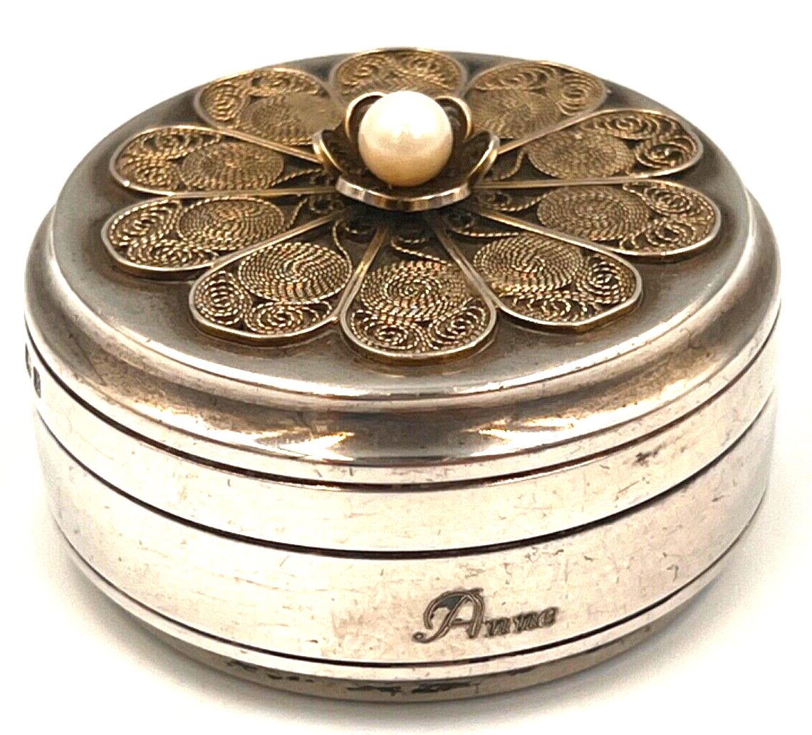 Vintage London Hallmark 1984 Pill Box 【公式通販】