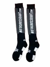 MotocrossGiant MX Offroad Riding Youth Boys Socks - Black/White - One Size