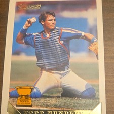 Topps 1993 Gold All-Star Rookie Todd Hundley Mets #380 Baseball Card. rookie card picture