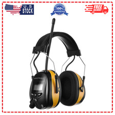 PROTEAR Digital AM FM Radio Headphones, 25dB NRR Ear Protection Safety Ear Muffs
