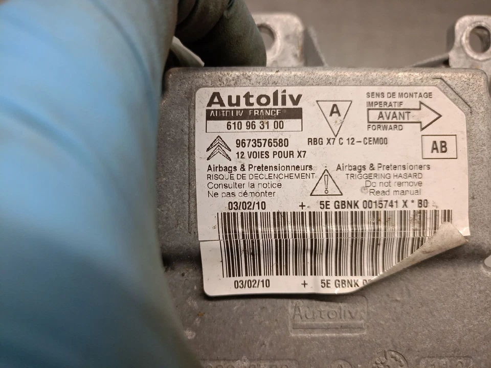 9673576580 CENTRALINA  / 610963100 AUTYOLIV / 5469805 PER CITROËN C5 III RD_ 1 - Immagine 4 di 4