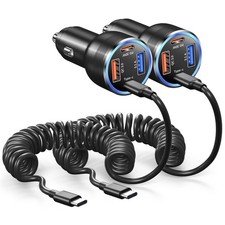 65W Super Fast Type C Car Charger for Samsung Galaxy S26 S25 S24 S23 S22 Ultr...