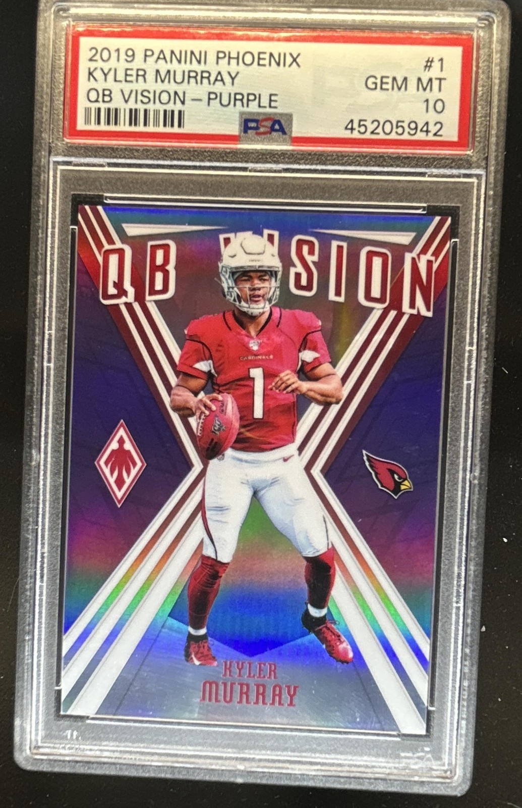 Kyler Murray Panini Phoenix QB Vision #1 Purple