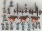 Marx Miniature HO Civil War Blue and Gray Playset Figures and Pieces