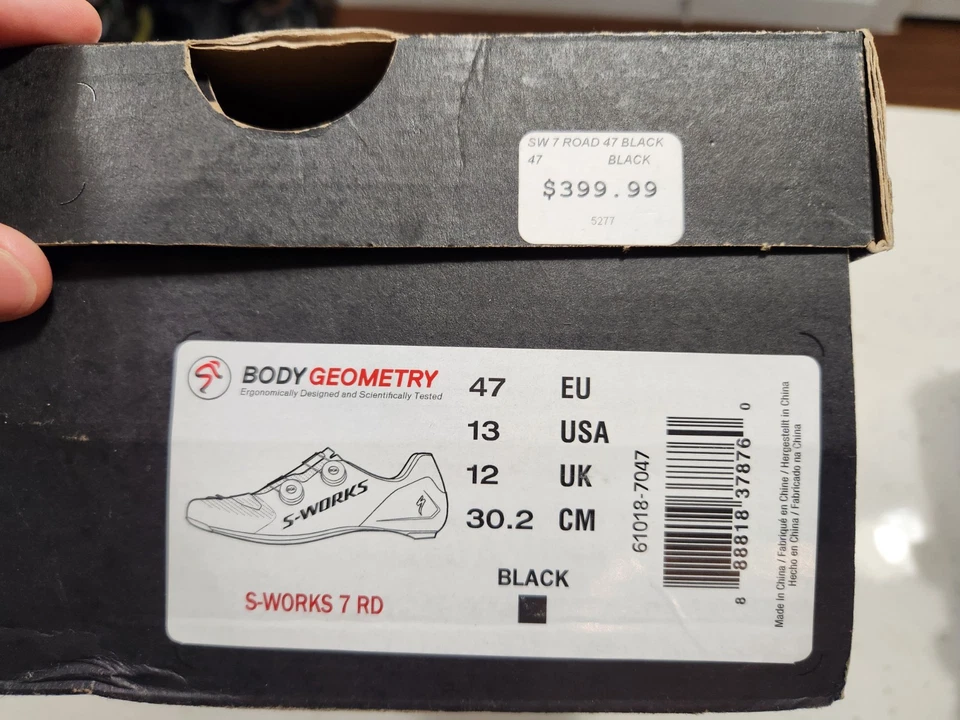 Zapatillas de ciclismo de carretera Specialized s-works 7 carbono talla 47 euro 13 EE. UU. Foto 4 de 4