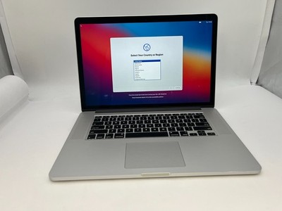 Apple A1398 15''  2013 MacBook Pro Core i7-2.6GHz 16GB DDR3 250 GB SSD BIG SUR