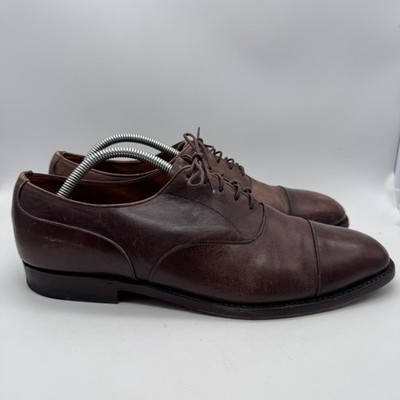 Royal Tweed Cheaney of England Mens Brown Leather Oxford Dress Shoes