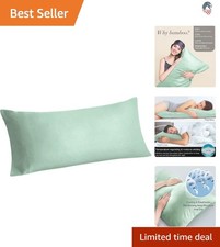 Compatible with Bed Pillow 20x54 Inches Body Pillow Cover Rayon Bamboo Coolin...