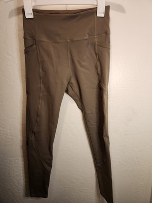 Unbranded Women's Olive Green Leggings Ankle Length Sz Small Waist 25''