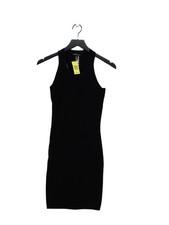 Mango Bodycon Midi Dress S in Black
