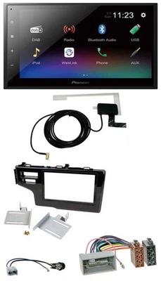 Pioneer DAB MP3 Bluetooth 2DIN USB Autoradio für Honda Jazz Fit 2013-2020 schwar - Bild 1 von 4