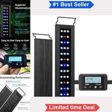 Aquarium LED Light Full Spectrum 18-24 Inch 13W Dimmable Timer Sunrise Sunset