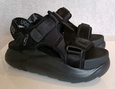 SANDALI CON PLATEAU UGG LA ALTO CROSS STRAP donna taglia UK 5 EUR 38 neri nuovi senza scatola