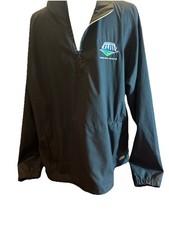 NFL Official Super Bowl XLIII Embroidered Windbreaker Jacket Men  s Size XL Read