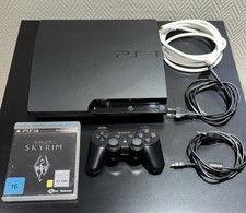 Sony PlayStation 3 Slim 320GB PS3 Konsole schwarz 30004B Kabeln Controller Spiel