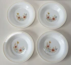 Arcopal Arc Summer Meadow 4 Soup Pasta Bowls 8.5 in Made in France Vintage 70's