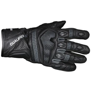 Frank Thomas Qualifier Ii Leather Motorcycle Gloves Black Grey