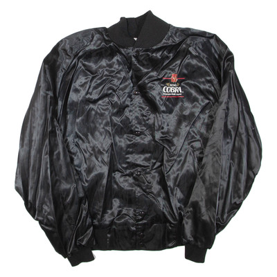 King Cobra Premium Likör Herren Bomberjacke Schwarz Nylon L